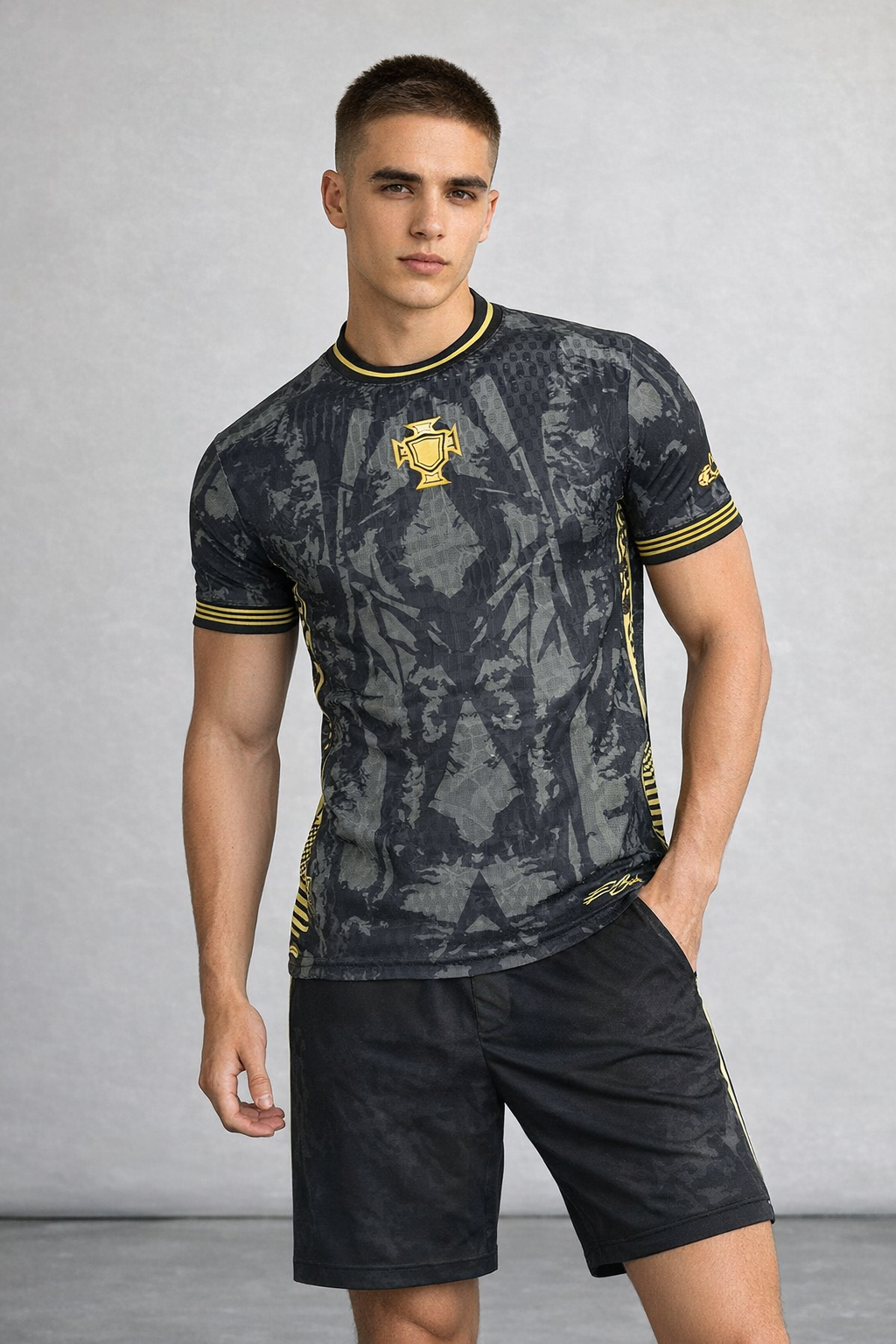 Stealth Performance Camo Set – Black & Gold Edition
