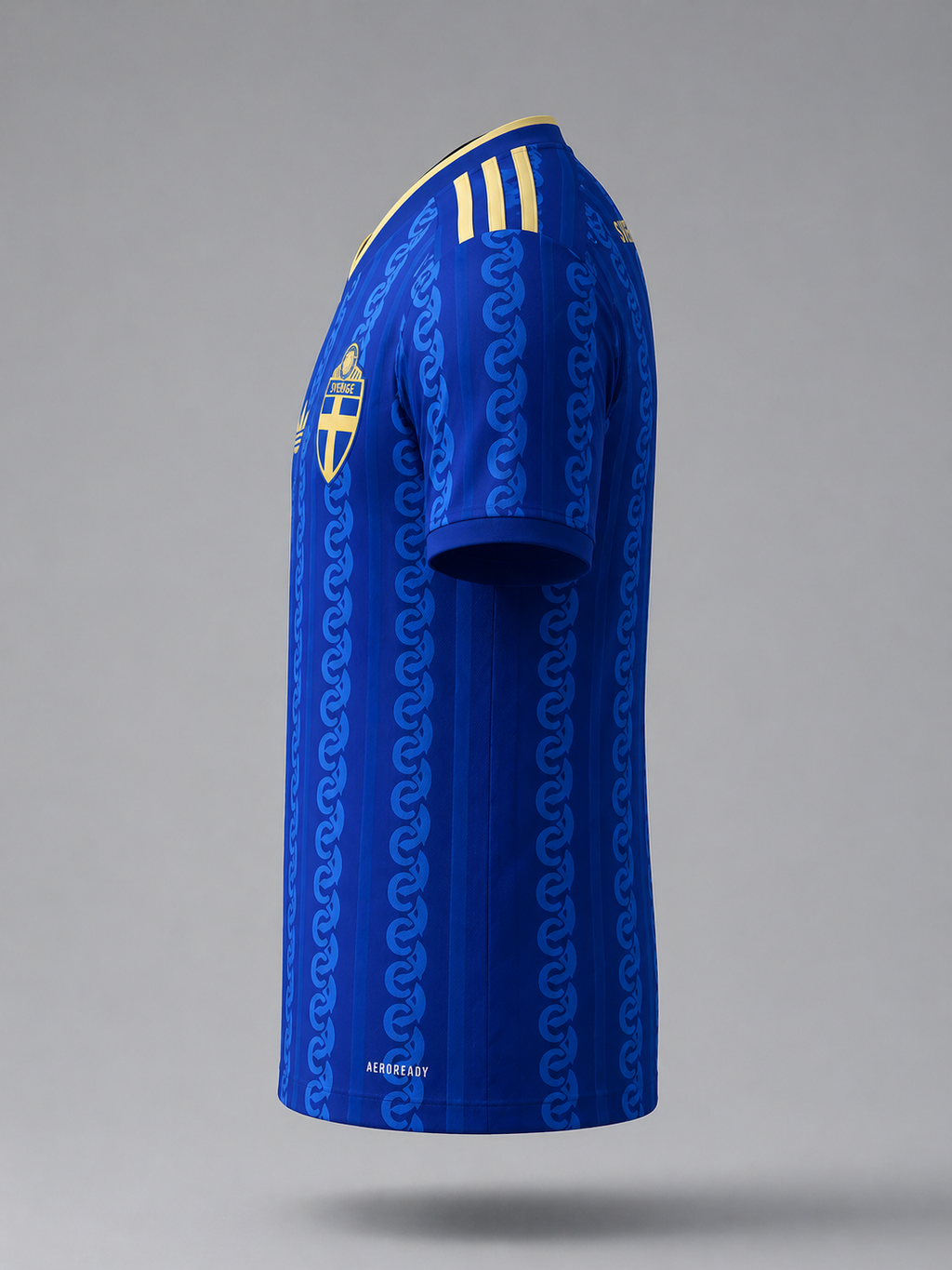 Blue Nordic Pattern Soccer Jersey – Premium Fit