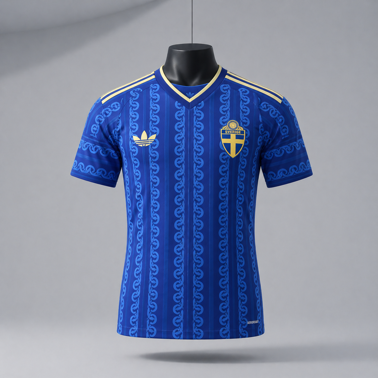Blue Nordic Pattern Soccer Jersey – Premium Fit