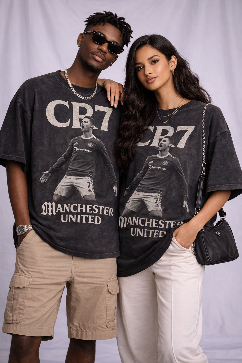CR7 Legacy Point – Vintage Manchester United Tee