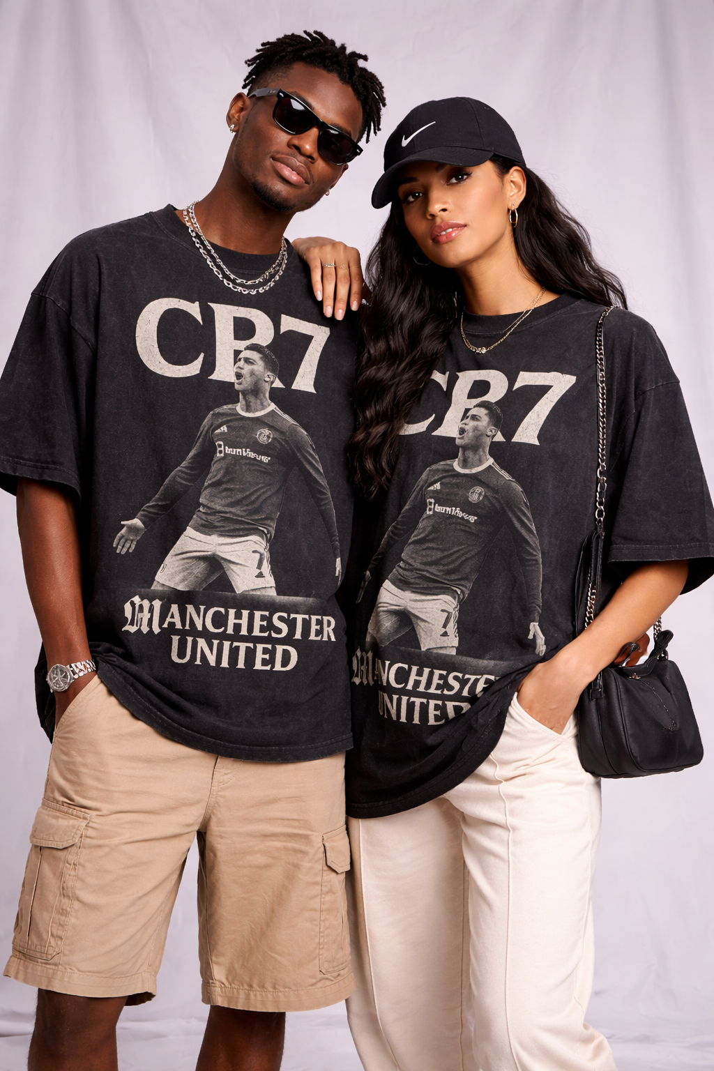 CR7 Legacy Point – Vintage Manchester United Tee