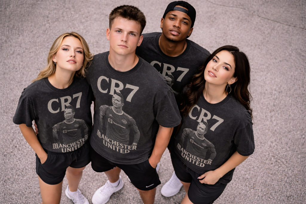 CR7 Legacy Point – Vintage Manchester United Tee
