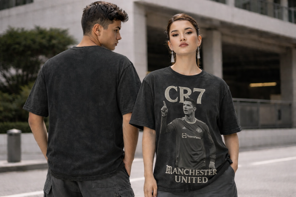 CR7 Legacy Point – Vintage Manchester United Tee