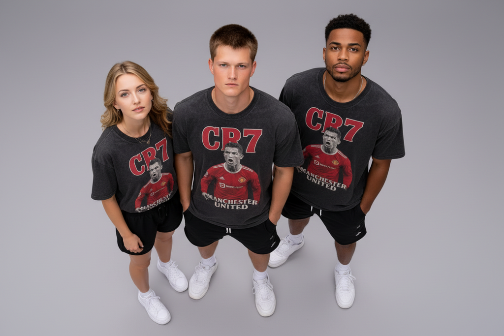 CR7 Legacy Point – Vintage Manchester United Tee