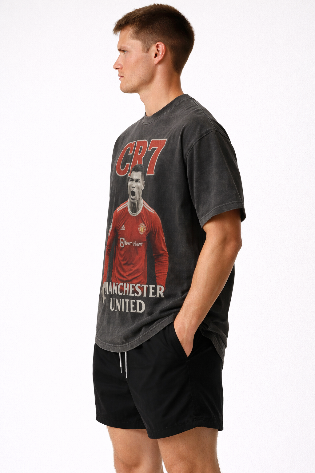 CR7 Legacy Point – Vintage Manchester United Tee