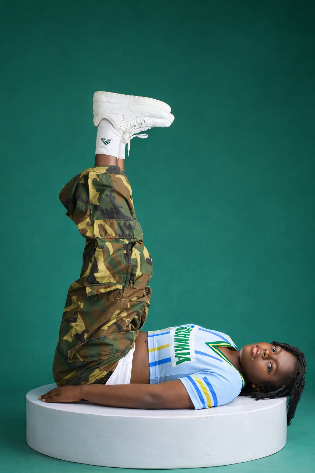 1 CROPTOP AND 1 T-SHIRT ASCENDX RWANDA NATIONAL BUNDLE