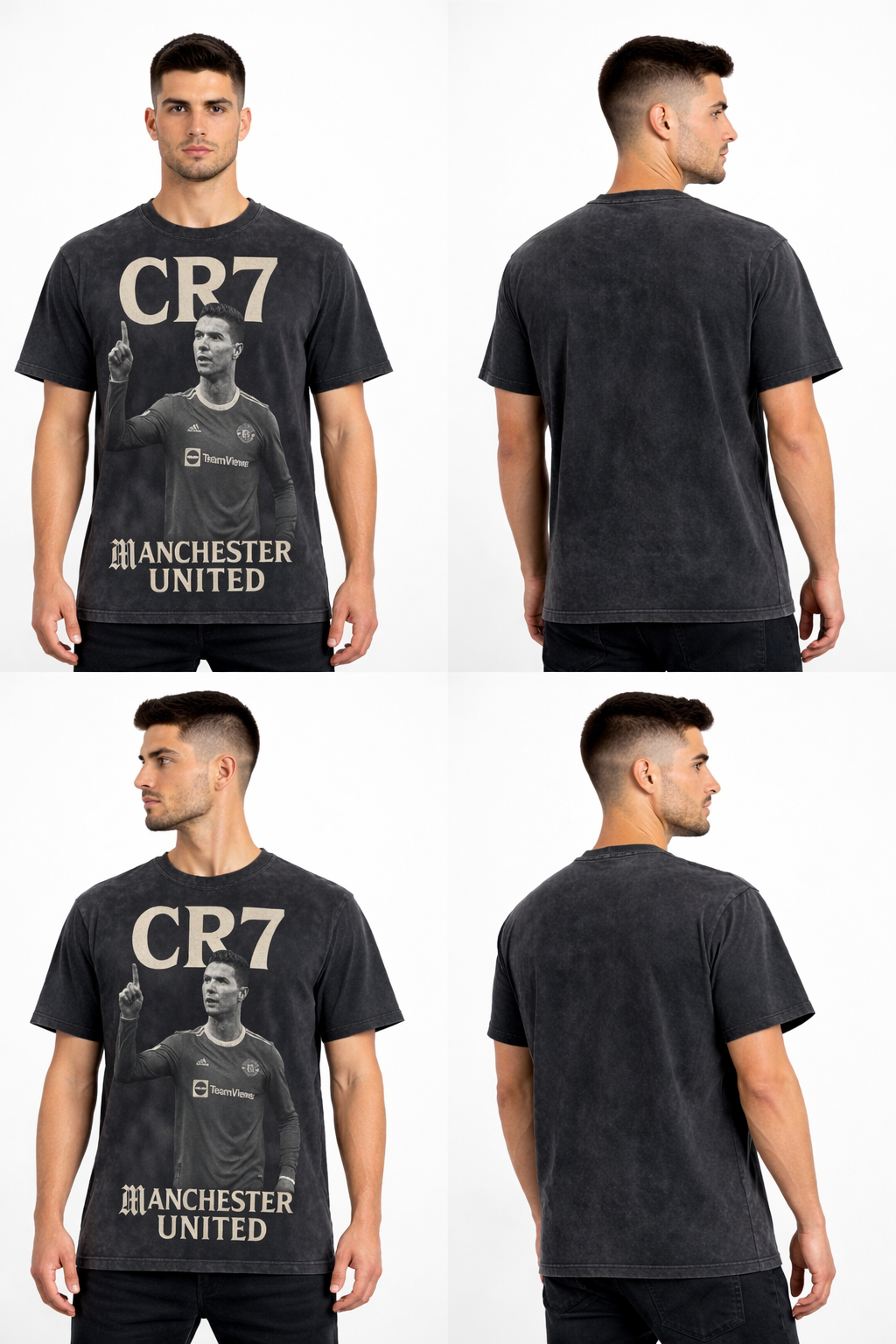 CR7 Legacy Point – Vintage Manchester United Tee