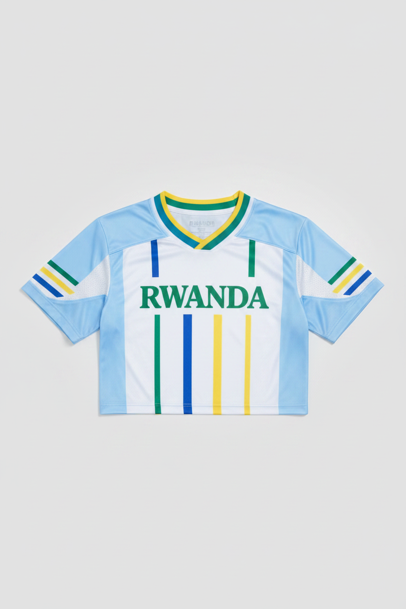 1 CROPTOP AND 1 T-SHIRT ASCENDX RWANDA NATIONAL BUNDLE